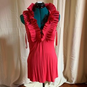 BCBG XS micro mini resort wear/ summer dress in Poppy